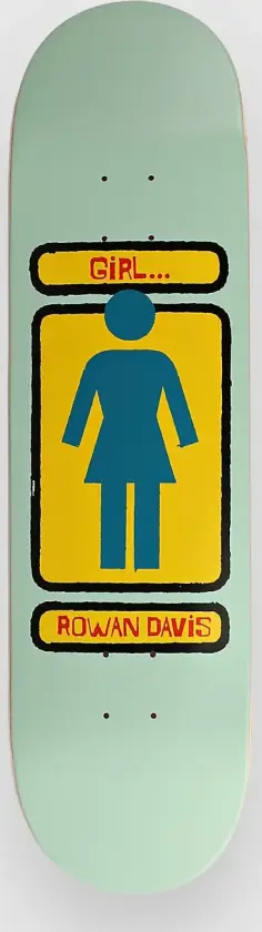 Davis Hand Shakers Twin 8.5" Skateboard Deck grønn