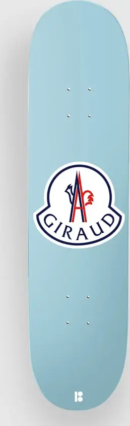 Rooster Giraud 8.125"X31.75" Deck Skateboard Deck blå