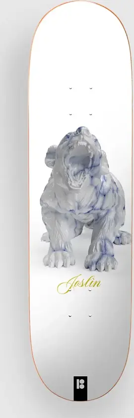 Porcelain Joslin 8.5"X32.125" Skateboard Deck hvit