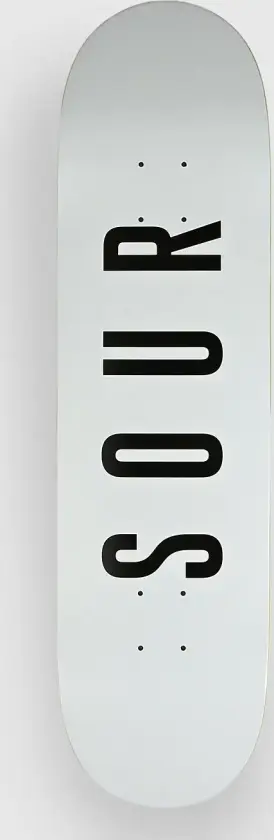 Sour Army - White 8.25" Skateboard Deck hvit