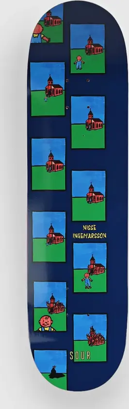 Nisse - Burn 8.125" Skateboard Deck svart