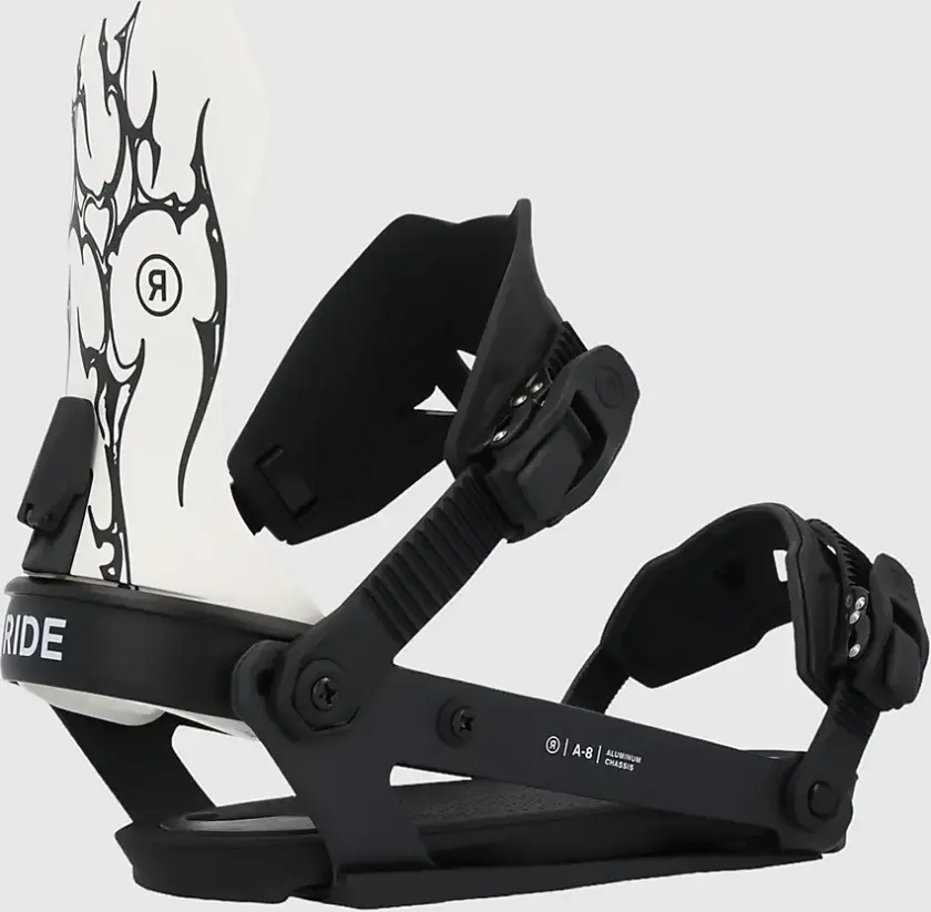 A-8 2025 Snowboardbinding svart