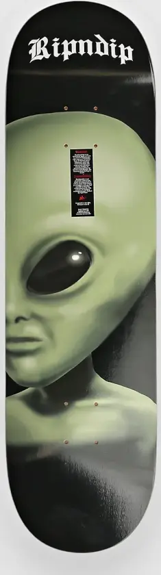 We Come in Peace 8.5" Skateboard Deck grønn