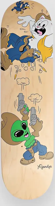 Pew Pew 8.25" Skateboard Deck brun