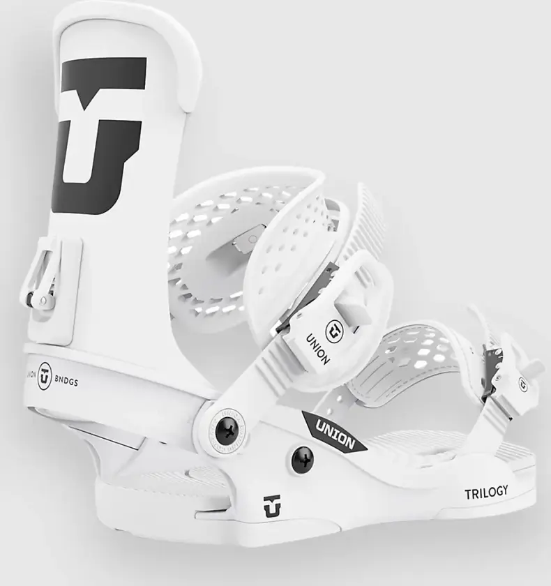 UNION Trilogy Classic Team Logo 2025 Snowboardbinding hvit