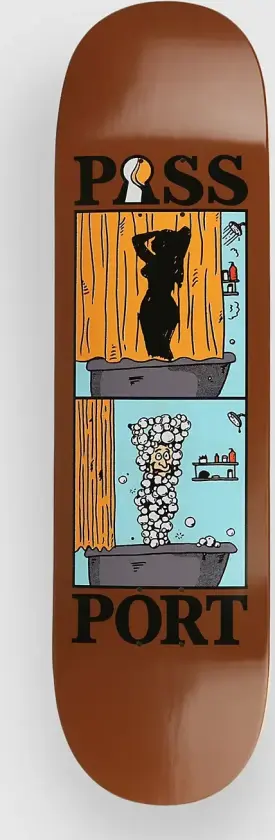 What U Think U Saw Series Suds 8.5" Skateboard Deck brun