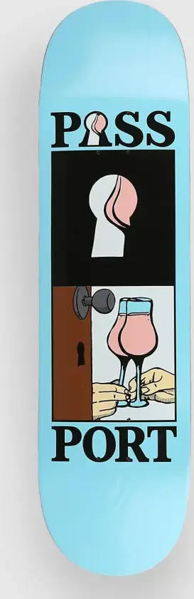 What U Think U Saw Skin Contact 8.38" Skateboard Deck blå