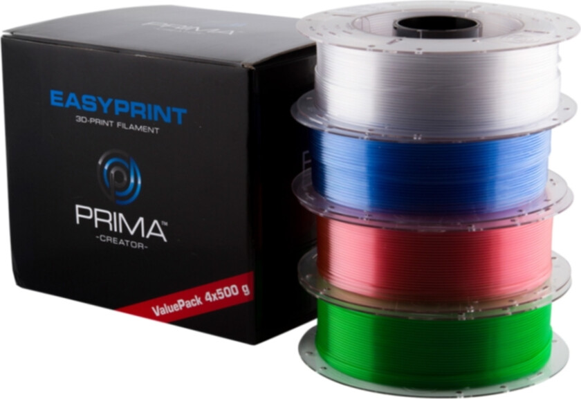 PrimaCreator EasyPrint PETG Value Pack 1.75mm 4x500g 4-farger