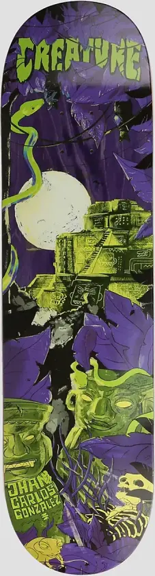 Gonzalez Temple Pro 8.375" Skateboard Deck mønster