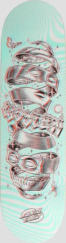 Bilde av Wooten Unwound Anaglyph Pro 8.50" Skateboard Deck grønn