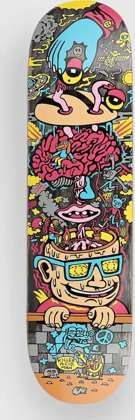 Flip Your Lid 8.25" Skateboard Deck svart