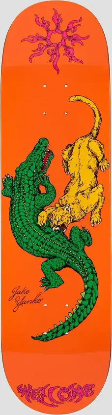 Swamp Fight On Popsicle 8.5" Skateboard Deck oransj