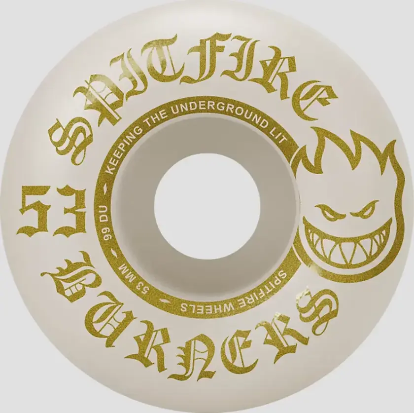 Bilde av 99Du Burner Gold 53mm Hjul hvit