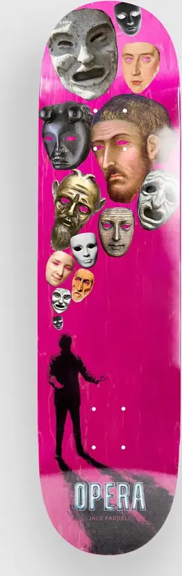 Jack Fardell - Head Case 8.7" Skateboard Deck rosa