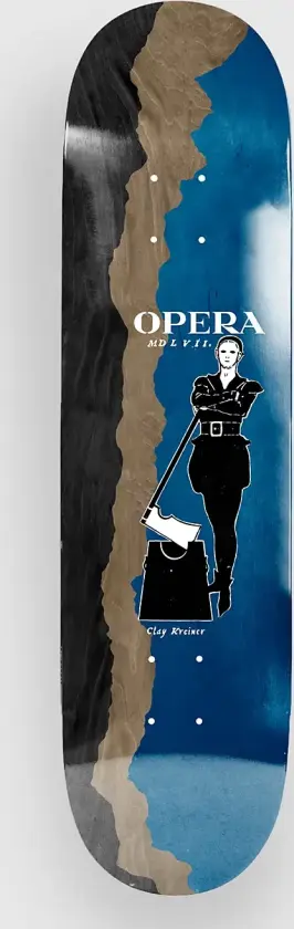 Clay Kreiner - Cutter 8.5" Skateboard Deck blå