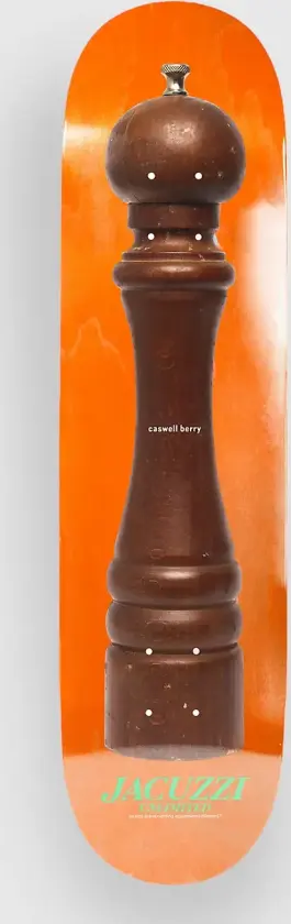 Caswell Berry Pepper Grinder 8.25" Skateboard Deck oransj