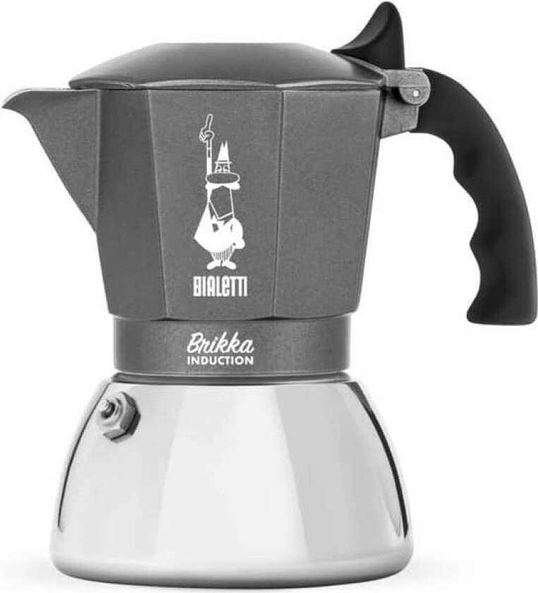 - Brikka Induction 4 Cup Espresso maker Black, Silver