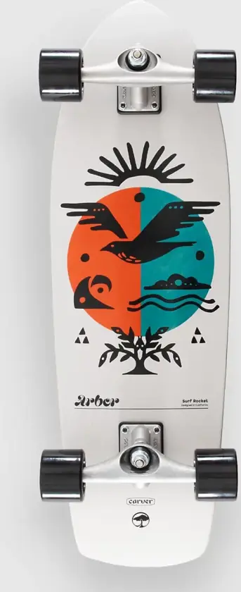 Cx Rocket 30.5" Surfskate hvit