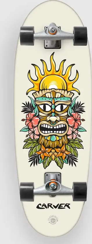 Tiki Sunrise C5 28" Surfskate mønster