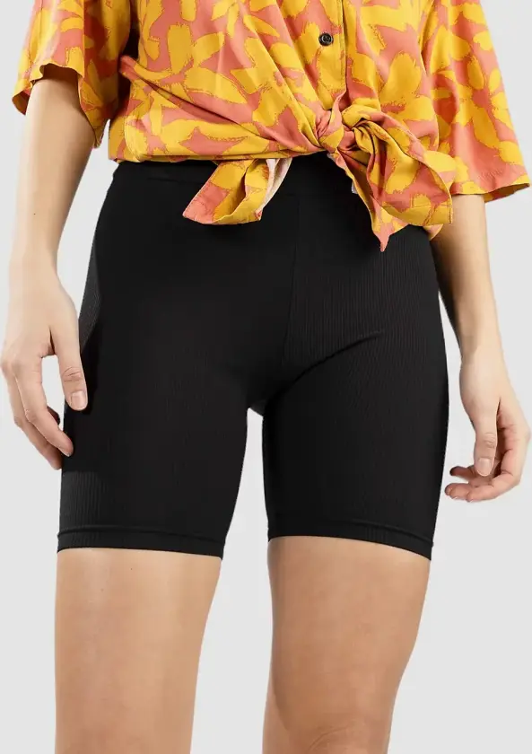Ribbed Leggings Shorts svart