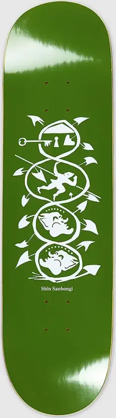 The Spiral of Life 8.125" Skateboard Deck grønn