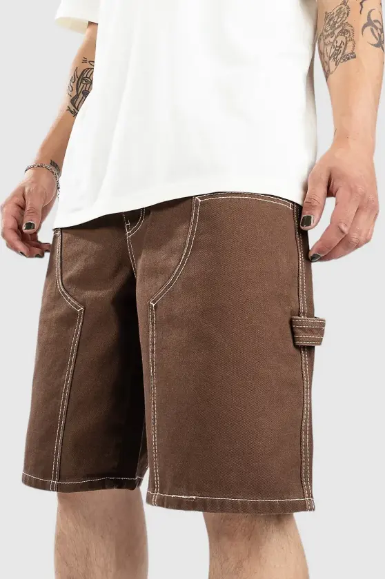 Double Knee Sk8 Shorts brun