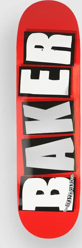 Brand Logo 8.5" Skateboard Deck rød