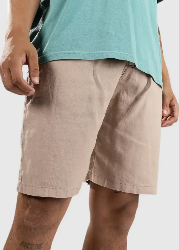 Long Linen Shorts brun