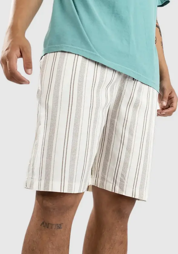 Stripe Linen Blend Shorts