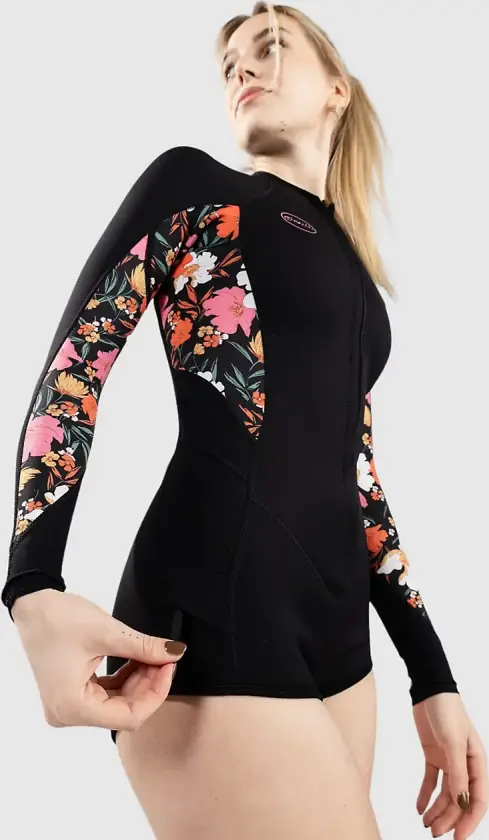 Bahia 2/1mm Front Zip L/S Spring Våtdrakt svart