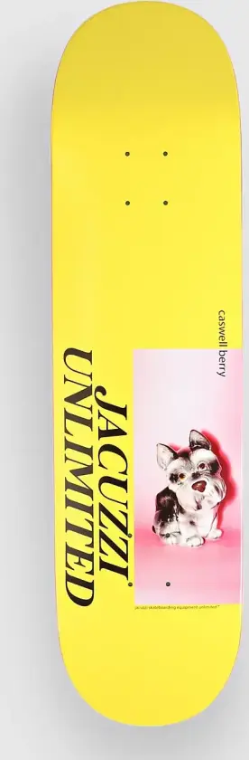 Caswell Berry Bear 8.25" Skateboard Deck gul