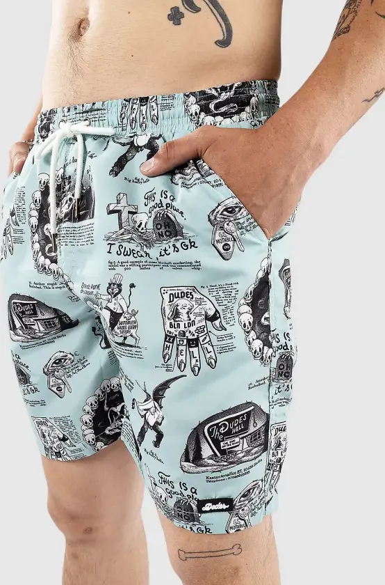 Beelzebud Blues Boardshorts blå