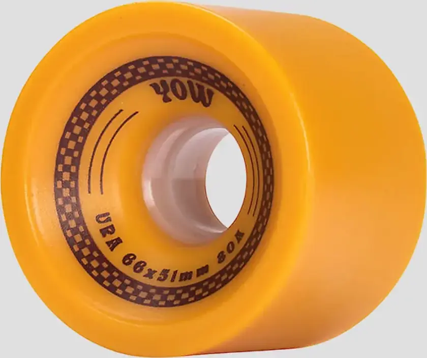 Ura Wheels 66mmx51mm Mustard Shr 80A Wheels mønster