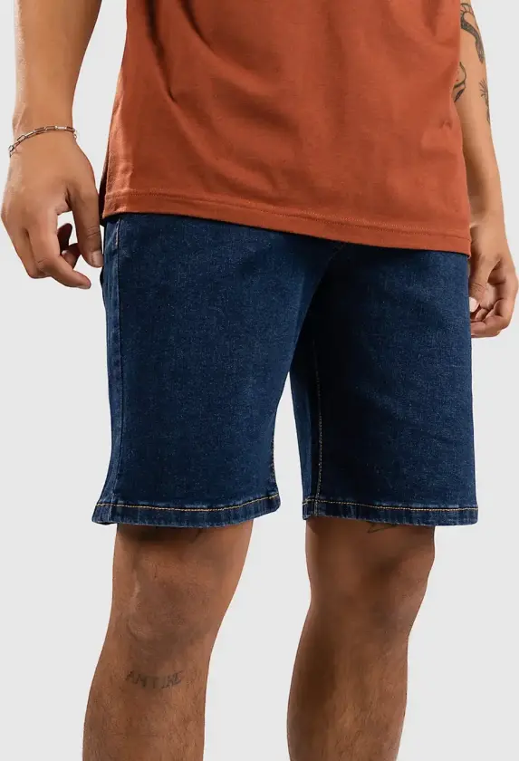 Relaxed Fit Jeans Shorts blå
