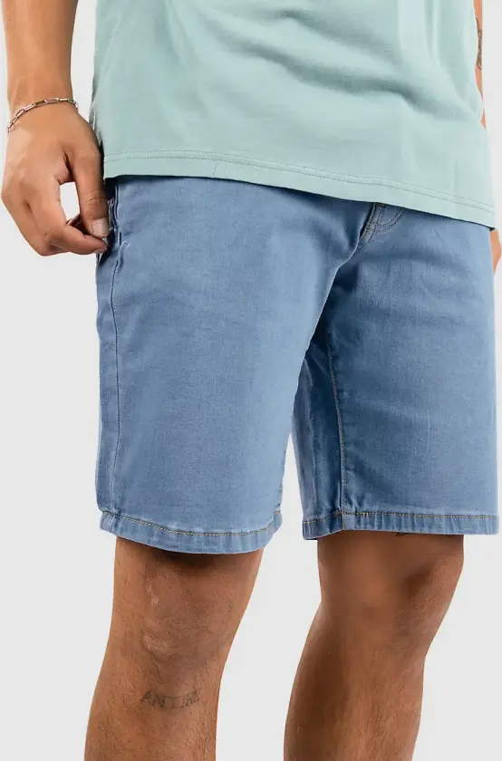Relaxed Fit Jeans Shorts blå