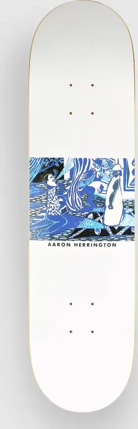 Aaron Herrington Serenade 8.125" Skateboard Deck hvit