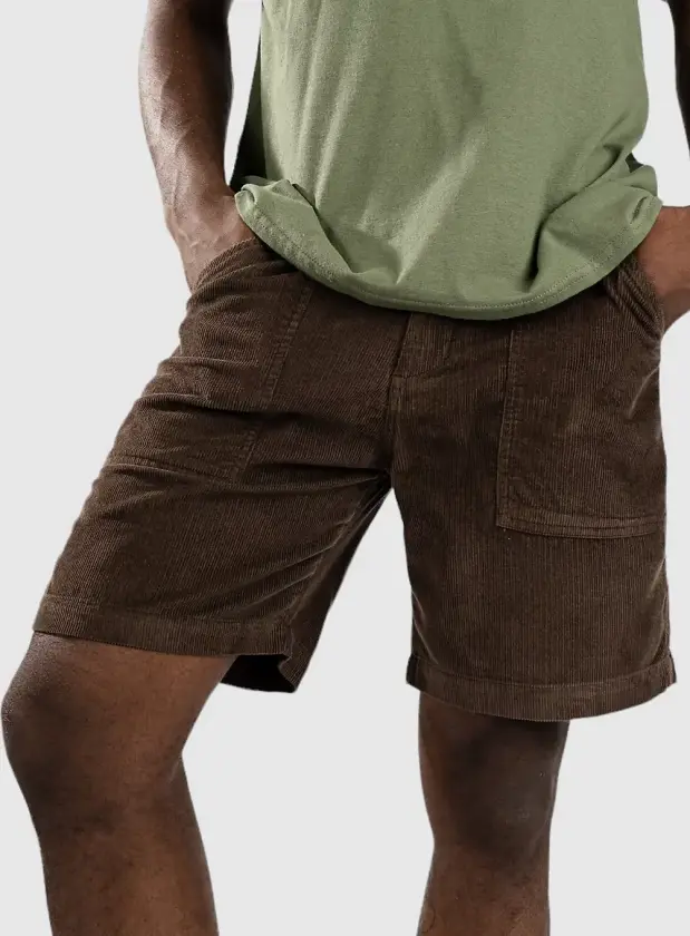 Surf Fatigue Cord Shorts brun