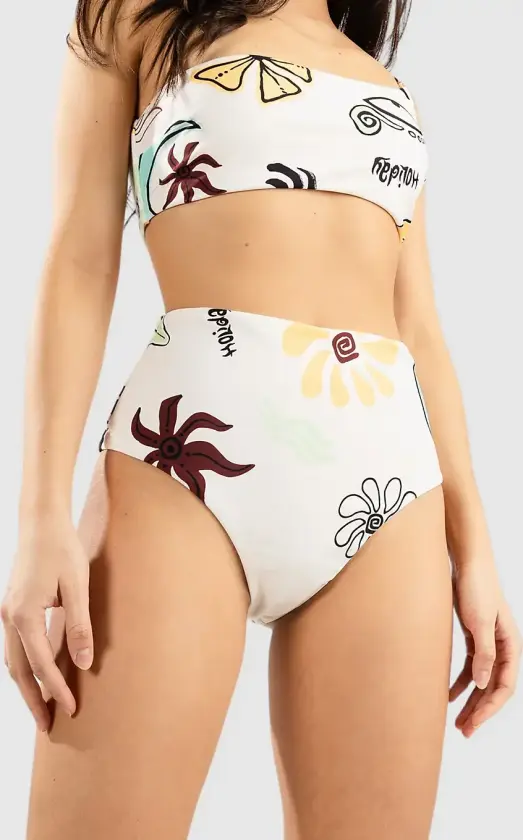Holiday Hi Waist Cheeky Pant Bikinitruse mønster