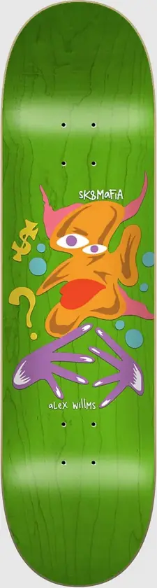 Willms Skeet 8.25" Skateboard Deck grønn
