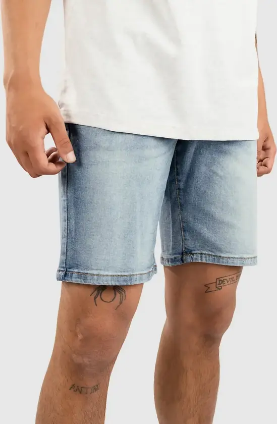 Relaxed Fit Jeans Shorts blå
