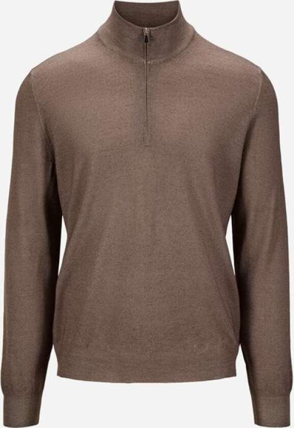 Half Zip Vintage Merino - Taupe Beige 56