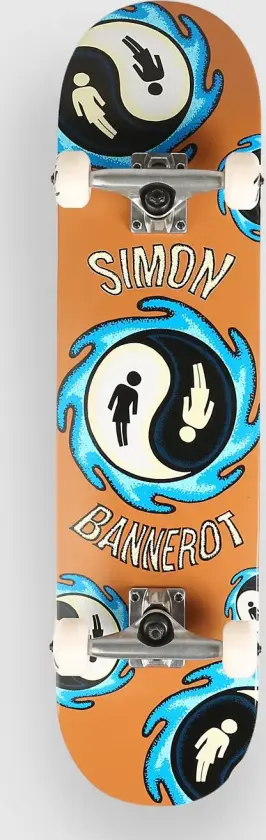 Bannerot Yin Yang 7.75" Komplette mønster