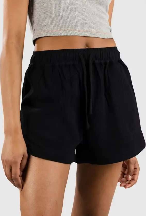 Linen Shorts svart