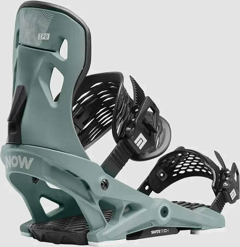 Ipo Snowboardbinding grønn