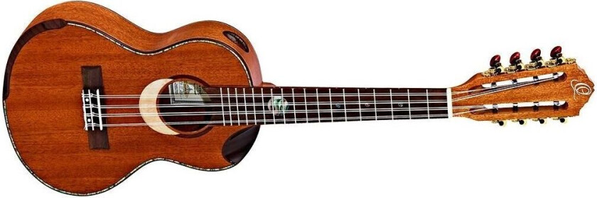 Ortega Eclipse-Te8 Tenor Ukulele, Solid 8-String, Med Gigbag