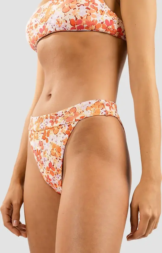 Rosa Floral Hi Banded Bikinitruse mønster