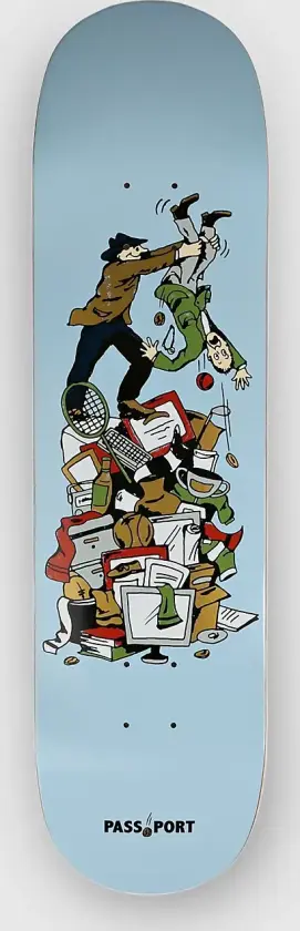 Times Are Tough Shake 8.125" Skateboard Deck blå
