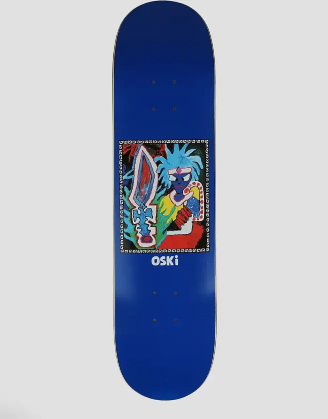 Oskar Rozenberg Tribal Chief 8" Skateboard Deck blå