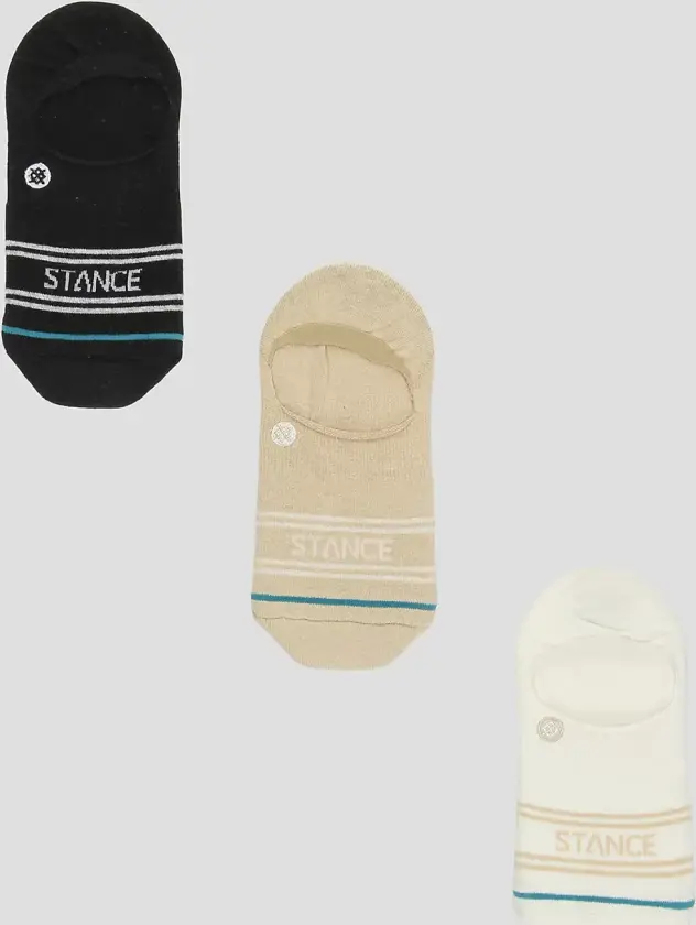 Basic 3 Pack No Show Socks mønster