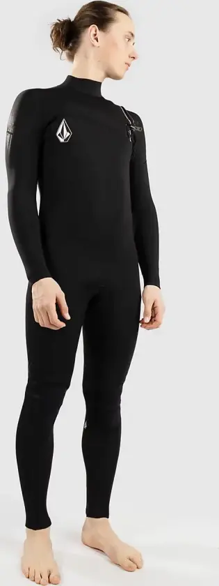 3/2Mm Chest Zip Våtdrakt svart